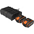 WA3611 -  2x akumulátor 20V, 4Ah + duální nabíječka 20V, 2A