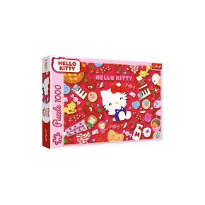 Puzzle Hello Kitty 1000 dílků 68,3x48cm v krabici 40x27x6cm Puzzle Hello Kitty 1000 dílků 68,3x48cm v krabici 40x27x6cm