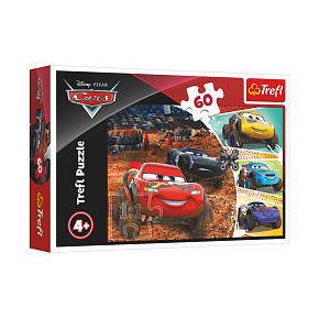 Puzzle Disney Cars 3/McQueen s přáteli 33x22cm 60 dílků v krabici 21x14x4cm Puzzle Disney Cars 3/McQueen s přáteli 33x22cm 60 dílků v krabici 21x14x4cm