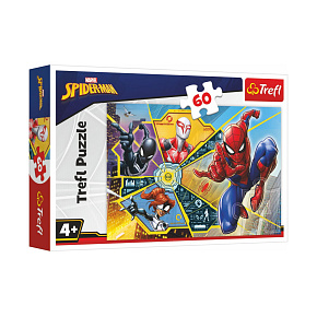 Puzzle Spiderman - Na pavučině 33x22cm 60 dílků v krabici 21x14x4cm Puzzle Spiderman - Na pavučině 33x22cm 60 dílků v krabici 21x14x4cm