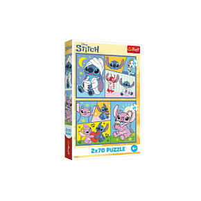 Puzzle 2x70 Lilo&Stitch - Se Stitchem není nuda 27,5x18cm v krabici 19x29x4cm Puzzle 2x70 Lilo&Stitch - Se Stitchem není nuda 27,5x18cm v krabici 19x29x4cm