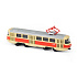 Kovová česká retro tramvaj 16 cm