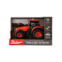 Traktor Zetor plast 9x14cm na setrvačník na bat. se světlem se zvukem v krabici 18x12x10,5cm