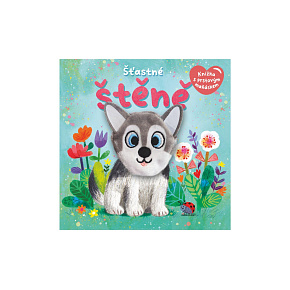 Šťastné štěně knížka s prstovým maňáskem 12,5x12,5cm Šťastné štěně knížka s prstovým maňáskem 12,5x12,5cm