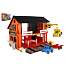 Auto servis 2 patra + 3 auta plast v krabici 59x39x15cm  Wader
