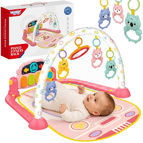 WOOPIE BABY Edukační Interaktivní Hrací Podložka s Pianem pro Kojence 3v1