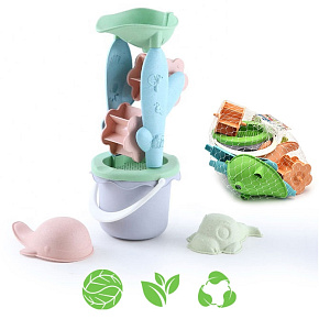 WOOPIE GREEN Zestaw z Wiaderkiem i Kołowrotkiem 4 el. BIODEGRADOWALNY ORGANICZNY MATERIAŁ WOOPIE GREEN Zestaw z Wiaderkiem i Kołowrotkiem 4 el. BIODEGRADOWALNY ORGANICZNY MATERIAŁ