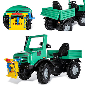Rolly Toys RollyUnimog Forst Mercedes-Benz Naviják - Nákladní auto na pedály