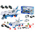Transporter samolot + 6 aut policja bok/przód