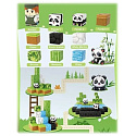 Lebula klocki magnetyczne kostki panda 70 elementów