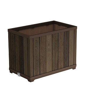 Deco obdélníkový vysoký květináč Walnut