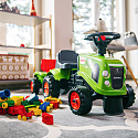 FALK Traktůrek Baby Claas Zelený s Přívěsem + příslušenství od 1-3 let
