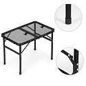 Turistický stůl 60x40 cm kempingový skládací do kufříku černý MultiGarden