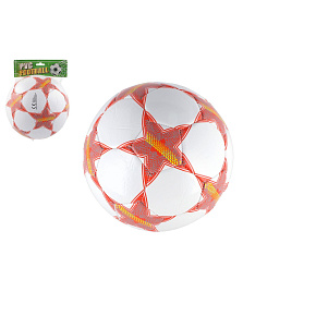 Míč fotbalový nafouknutý šitý 23cm v síťce