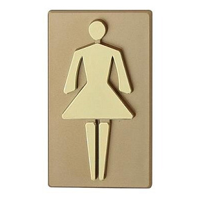 Oznaczenie INV WC złote dziewczynka Oznaczenie INV WC złote dziewczynka