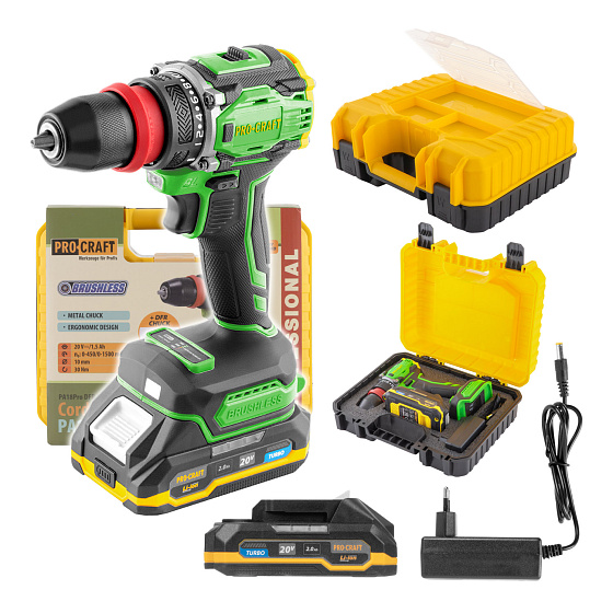 Aku vrtací šroubovák Procraft PA18Pro DFR