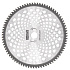 Nůž křovinořezu (kotouč) (D255*25.4) 60T karbid wolframu PROCRAFT