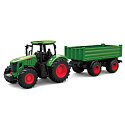 Lebula sada traktor s přívěsem velké vozidlo měřítko 1:24 zelený