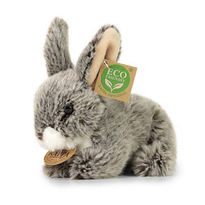 Plyšový králík šedý 17 cm ECO-FRIENDLY Plyšový králík šedý 17 cm ECO-FRIENDLY