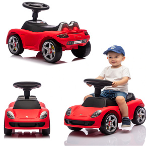 Lebula jeździk pchacz licencja porsche dla dzieci czerwony auto do odpychania pojazd