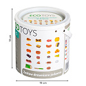 Dřevěné jídlo na krájení 23 kusů ECOTOYS