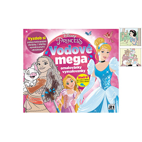 Vodové mega omalovánky Maluj vodou! Disney Princezny 33x29cm