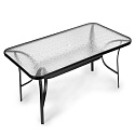 Skleněný zahradní stůl 140x80 cm terasa balkon MultiGarden