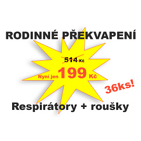 Rodinné překvapení - Balíček 36ks ochranných prostředků