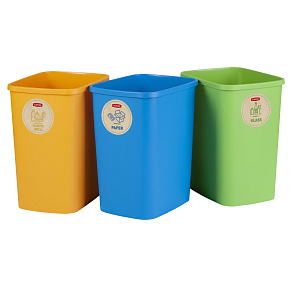 Set košů na tříděný odpad 3x25L