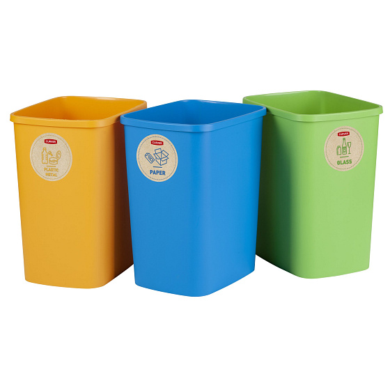 Set košů na tříděný odpad 3x25L