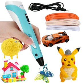 WOOPIE 3D Pero Pro Děti Sada s LED Displejem - Kreativní Zábava