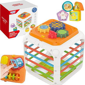 WOOPIE BABY Vzdělávací Kostka Třídič 4v1 Tvary 18m+