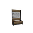 Deco Tulip zahradní ​paravan s květináčem 110 l 2 panely Walnut