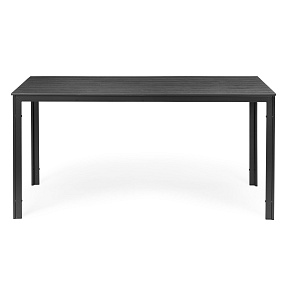Zahradní stůl pro 6 osob 156x78 cm polywood nábytek na terasu šedý