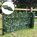 Umělý břečťan živý plot 300x100 cm zelená clona na balkon maskující