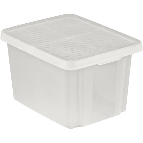 Úložný box ESSENTIALS 26l s víkem průhledný