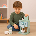 Dřevěný kávovar pro děti sada baristy 8 dílů ECOTOYS