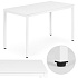 Stůl do kuchyně jídelny pro 4-5 osob psací stůl počítačový 120x60 cm bílý ModernHome