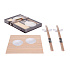 Sushi set porcelán / bambus sada 7 ks bílá
