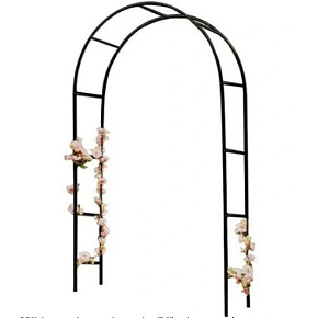 Pergola ogrodowa LUARO łuk uchwyt na róże kwiaty bluszcz pnącza metalowa 240 x 140 cm