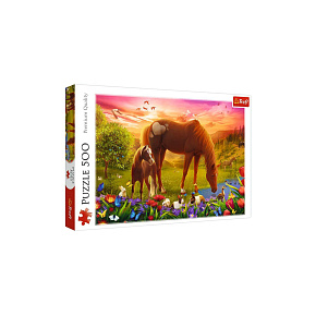 S.CENA Puzzle - _500_ - Konie na ce