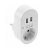 GTV  AE-GSS2USB-10 Zásuvka s nabíjecím portem 2xUSB SCHUCKO