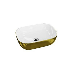 Umywalka nablatowa Lavita COSTA SLIM brushed gold