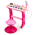 Keyboard organki pianinko z mikrofonem mp3 różowe