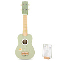 Viga Dřevěné Ukulele Kytara Pro Děti Zelené S Notami