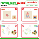 MASTERKIDZ Drewniany Stół Edukacyjny + AKCESORIA STEM WALL + 135 Klocków