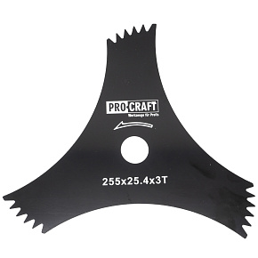 Nůž křovinořezu (D255*25.4) 3T (DRAGON) PROCRAFT