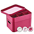 Herzberg HG-OKY676: 2 Layer Multipurpose Organizer Box (Pink)