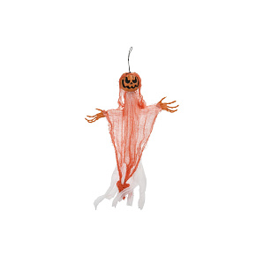 Závěsná dekorace na Halloween - Dýně, duch 60x96 cm