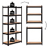 Regał metalowy magazynowy 180x90x40 cm do garażu piwnicy 5 półek 875 kg ModernHome